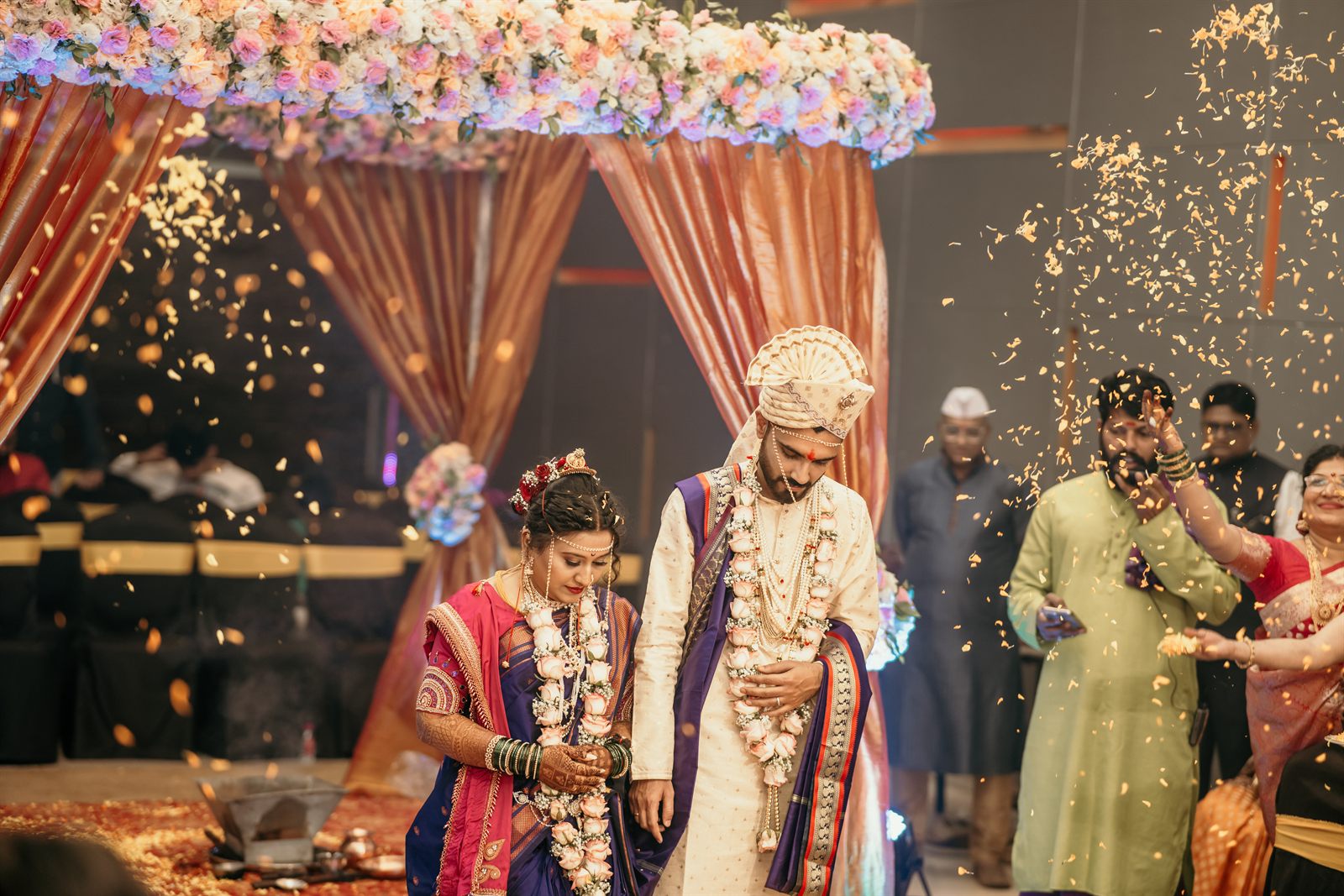 Celebration details and joy — Sakshi & Aman